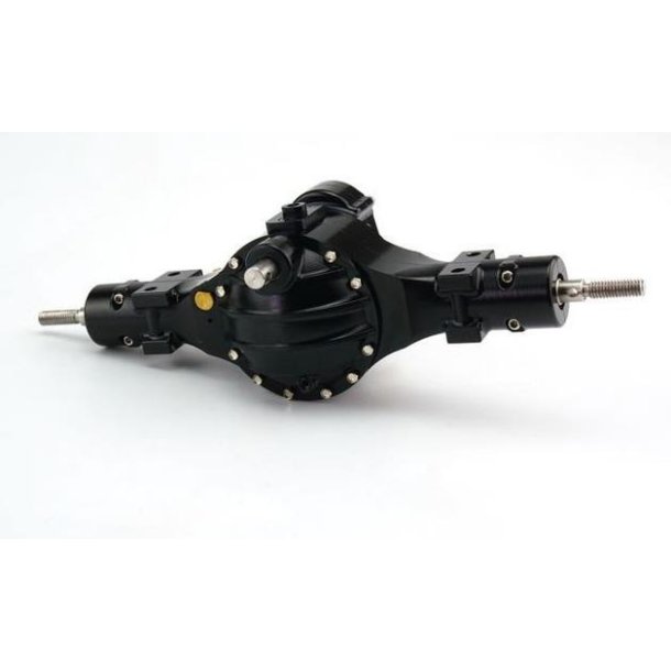 Bagaksel V2 med trk, gennemgang og differentialespr, aluminium