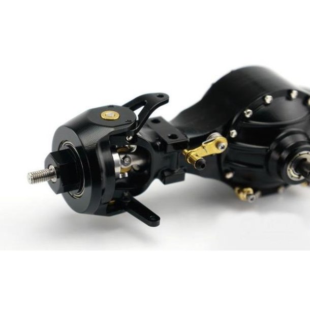 Foraksel V2 med trk og differentialespr, aluminium