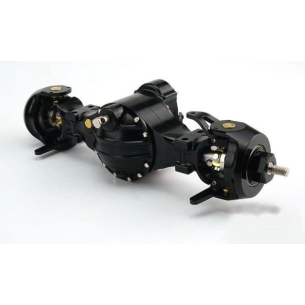 Foraksel V2 med trk, differentialespr og gennemgang, aluminium