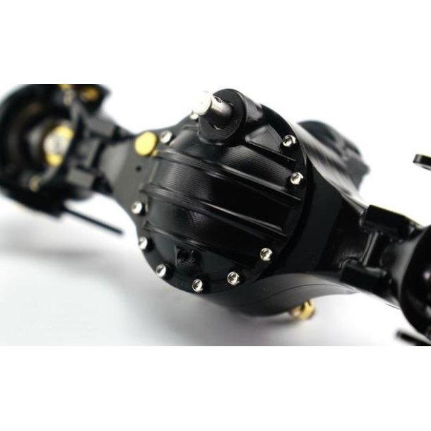 Foraksel V2 med trk, differentialespr og gennemgang, aluminium