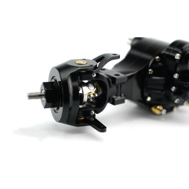 Foraksel V2 med trk, differentialespr og gennemgang, aluminium