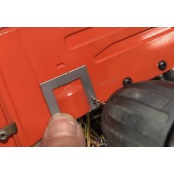 Ls til Scania-hytte, skalakorrekt, i rustfrit stl