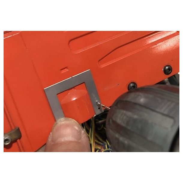 Ls til Scania-hytte, skalakorrekt, i rustfrit stl