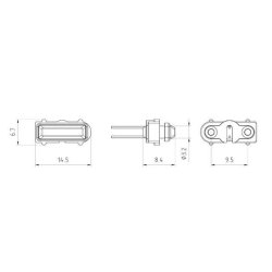 Sidemarkeringslys, 4 stk.