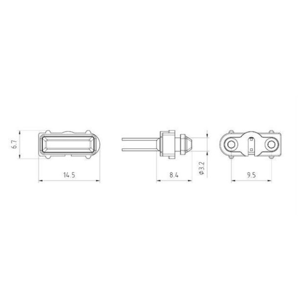 Sidemarkeringslys, 4 stk.