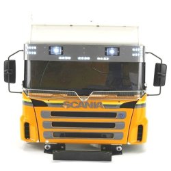 Scania solsk�rm i metal med 9 LED
