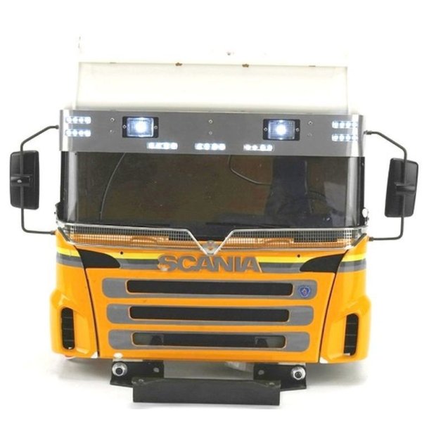 Scania solsk�rm i metal med 9 LED