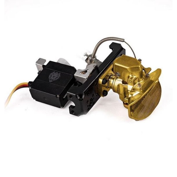 Trkkrog i messing med servoholder