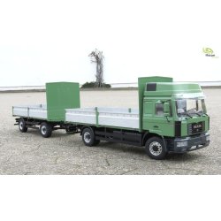 MAN F2000 2-akslet lastbil med fladt lad