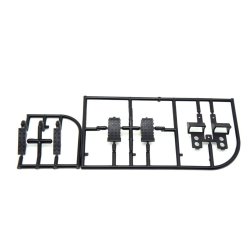 Reservehjulsholder med hjul og stopklodser