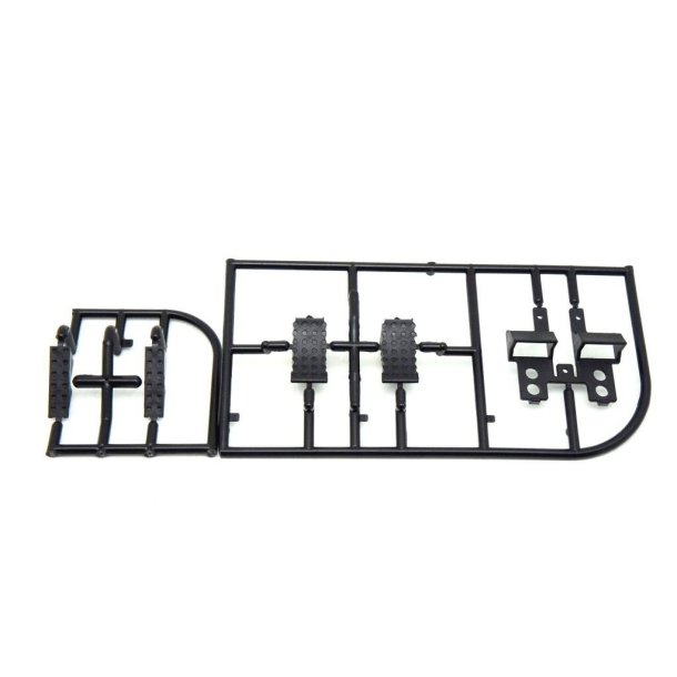 Reservehjulsholder med hjul og stopklodser