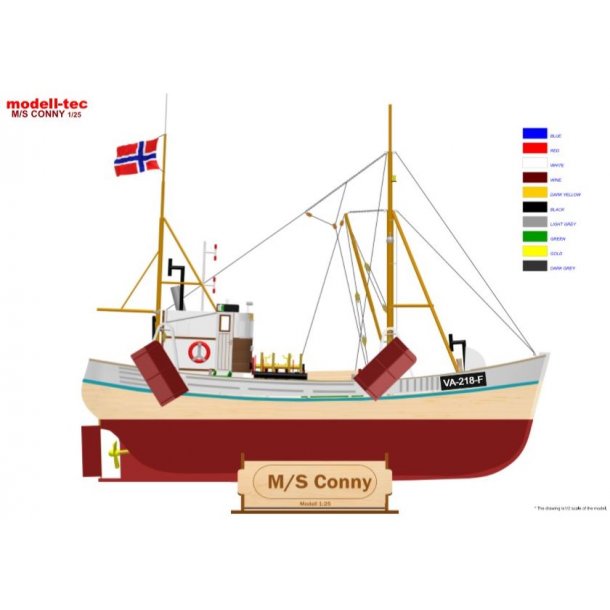 Conny - norsk rejekutter i skala 1/25