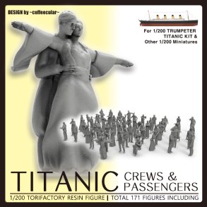 Titanic Crew and Passengers, skala 1/200