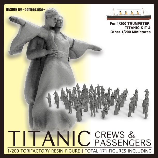 Titanic Crew and Passengers, skala 1/200