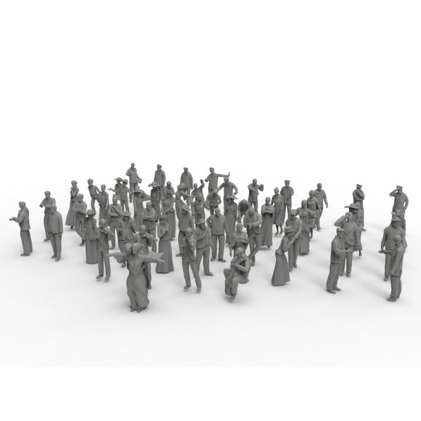 Titanic Crew and Passengers, skala 1/200