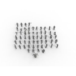 Titanic Crew and Passengers, skala 1/200