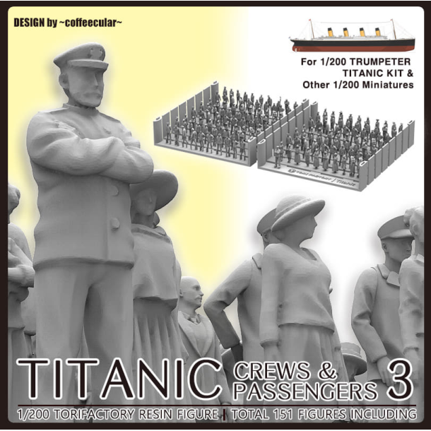 Titanic Crew and Passengers SET-3, skala 1/200