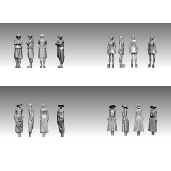 Titanic Crew and Passengers SET-3, skala 1/200