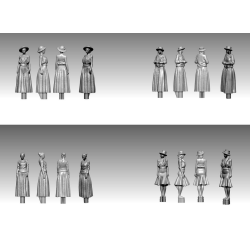 Titanic Crew and Passengers SET-3, skala 1/200