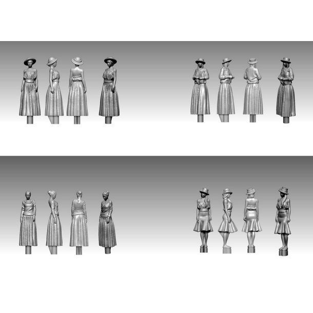 Titanic Crew and Passengers SET-3, skala 1/200