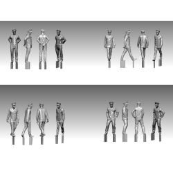 Titanic Crew and Passengers SET-3, skala 1/200