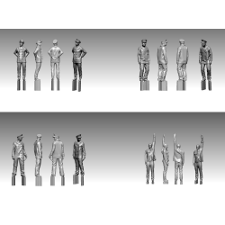 Titanic Crew and Passengers SET-3, skala 1/200