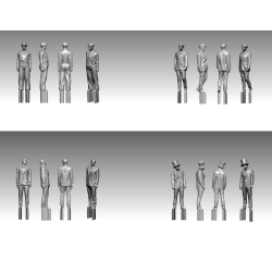 Titanic Crew and Passengers SET-3, skala 1/200