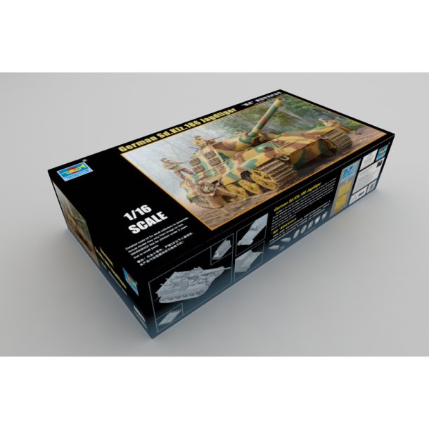 German Sd.Kfz.186 Jagdtiger, skala 1/16