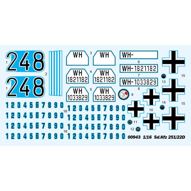Sd.Kfz 251/22D, skala 1/16