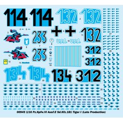 Pz.Kpfw.VI Ausf.E Sd.Kfz.181 Tiger I (Late Production), skala 1/16