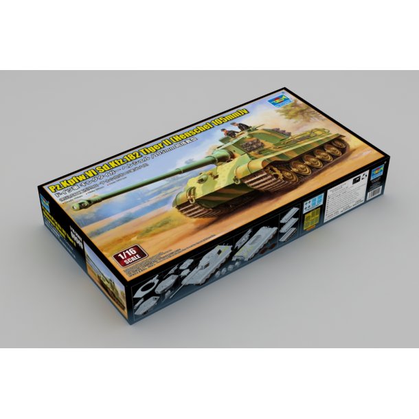 Pz.Kpfw.VI Sd.Kfz.182 Tiger II (Henschel 105mm), skala 1/16