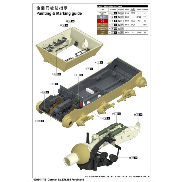 Sd.Kfz.184 Ferdinand, skala 1/16