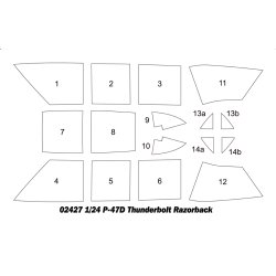 P-47D Thunderbolt Razorback, skala 1/24