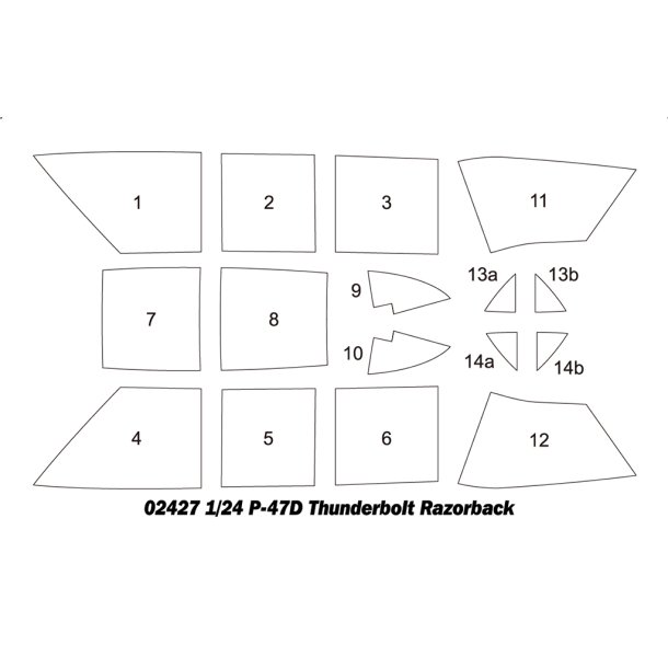 P-47D Thunderbolt Razorback, skala 1/24