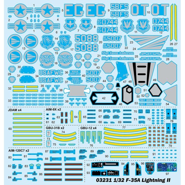 Lockheed Martin F-35A Lightning II, skala 1/32