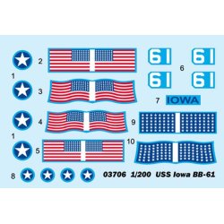 USS Iowa BB-61 - skala 1/200