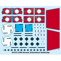 Scharnhorst, tysk slagskib skala 1/200
