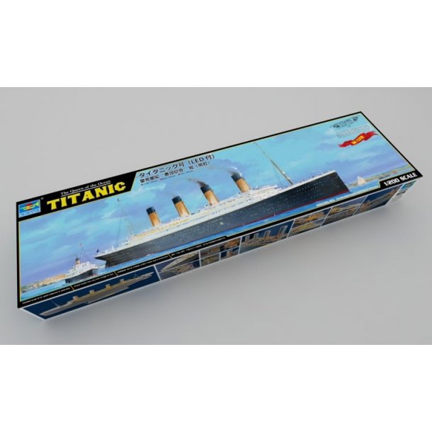 Titanic, skala 1/200. Inkl. LED-st