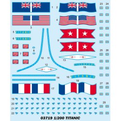 Titanic, skala 1/200. Inkl. LED-st