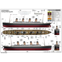 Titanic, skala 1/200. Inkl. LED-st