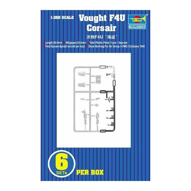 Vought F4U Corsair, skala 1/350