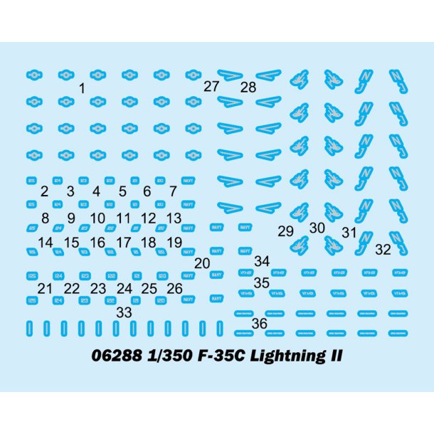 F-35C Lightning II, skala 1/350