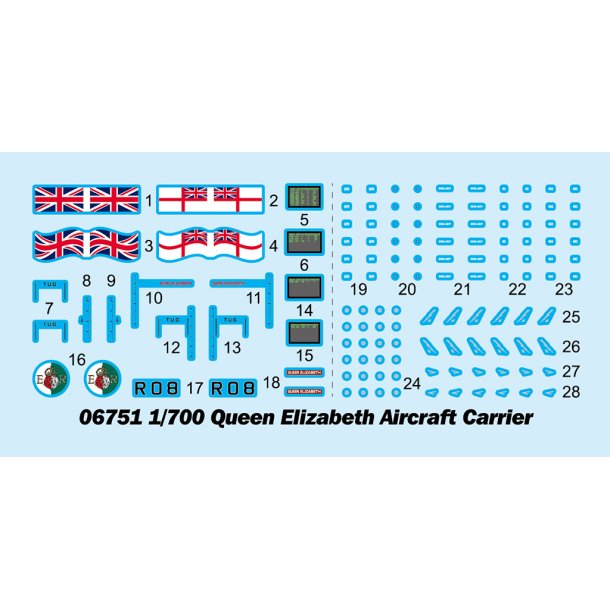 Queen Elizabeth Aircraft Carrier, skala 1/700