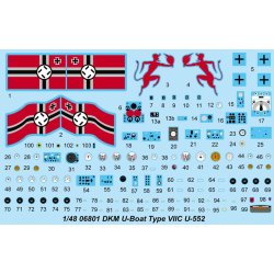U-552 type VIIC, skala 1/48