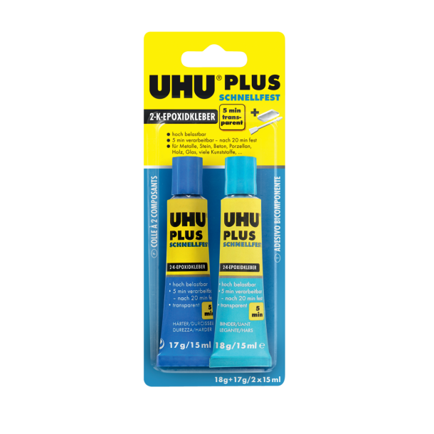 UHU PLUS quickset, 2-komponent epoxy