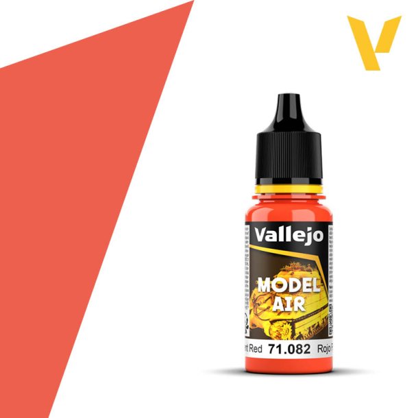 Model Air Flourescent Red (71082) - Vallejo 17 ml