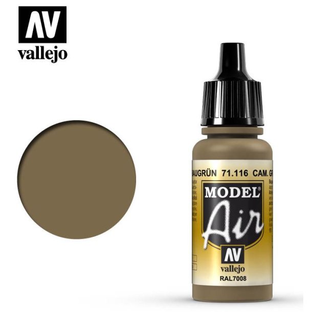 Model Air Camouflage Grey Green (71116) (RAL7008) - Vallejo 17 ml fl.