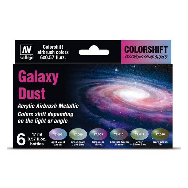 Vallejo Colorshift Set 77092 - Galaxy Dust, 6 x 17 ml