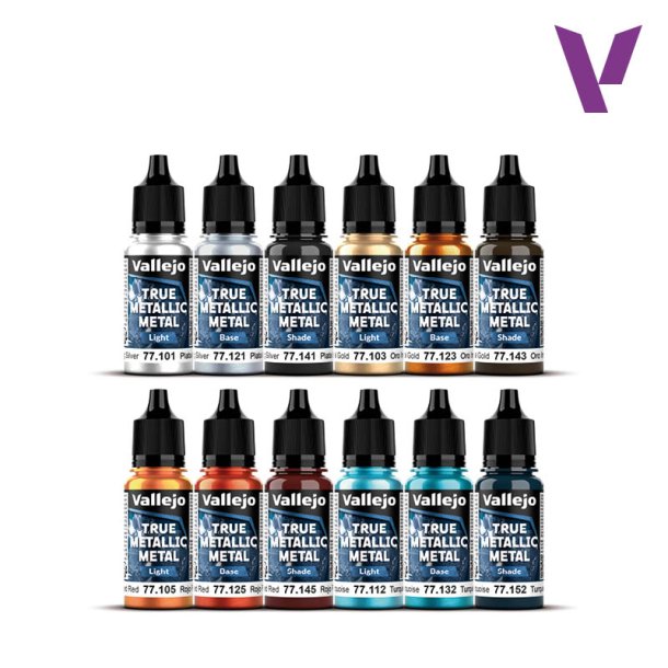 Vallejo True Metallic Metal Starter Set 12 x 18 ml (77272)