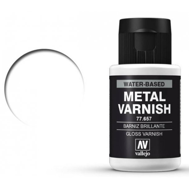Gloss Metal Varnish (77657) - Vallejo 32 ml